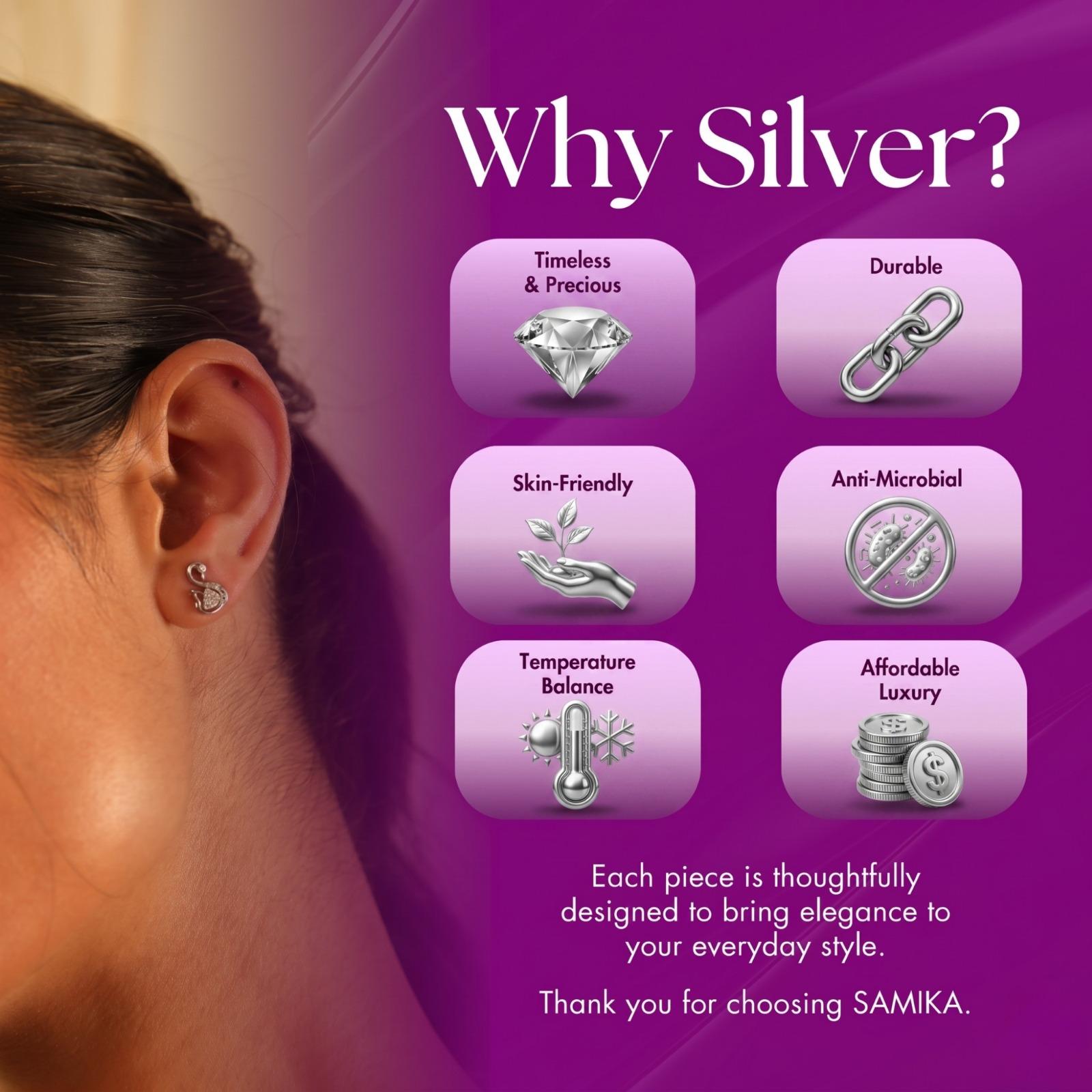 925 Sterling Silver Five Sparkle Open Nose Pin - Image 7